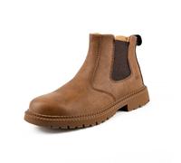 Bottine Femme Homme Imperméable Boots Homme en Cuir Chaussures de Travail Confort Botte Mocassin Impermeable Chaussures de Sécurité Hommes Antidérapantes Bottes Courtes Chaussure Ville Basket Montante