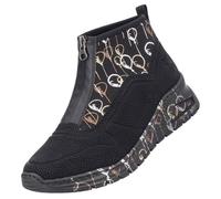 Bottine Femme - Rieker - Wildebuk - Similicuir Gaufré - Fermeture à Glissière - Confortable 39