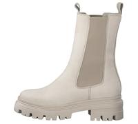 Bottine Femme - Tamaris 25498 - Cuir Nubuck - Talon Large 4.5cm - Fermeture Élastique - Beige 41