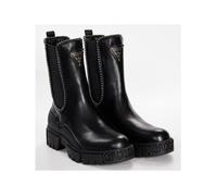 Bottine Guess Femme Logo triangle Noir cuir 36