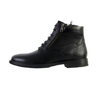 Bottine Homme Geox Terence - Cuir Noir - Fermeture à lacets/zip - Talon plat 41