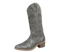 Bottine Pour Femmes Imperméable Bottes Cuir Avec Talon Large Bas Chaussures Boots D'hiver Chaude Avec Fermeture Eclair Mi-Mollet Bottines De Neige Moto Comfortable Chaussures De Travail Antidérapant
