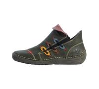 Bottine Rieker Kalpi - Femme - Vert - Zip/Elastique - Cuir - 3 cm 39