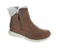 Bottine - Skechers - Synergy - Marron - Cuir - Hauteur de tige moyenne 38
