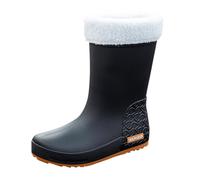 Bottine Talon Women's Spring Summer Autumn and Winter High Top Plus Velvet Cotton Removable and Washable Outdoor Fashion Work Fishing Car Wash Kitchen Non Warm Sandales Compensées Noires (Black, 38)
