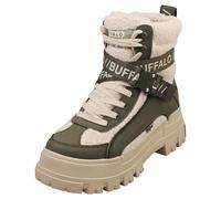 Bottines à la mode Buffalo ASPHA COM1 Chaud Kaki Crème Femme - 41 EU