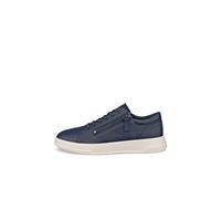 Ecco Chaussures femme Move W 223813 Bleu marine Cuir, lacets et fermeture éclair 39