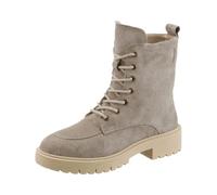 Bottines à Lacets Cuir Velours De Vache. - Taille Standard - Helline