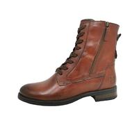 Bottines à lacets Ronja I pour femme de Bagatt en marron cognac avec fermeture éclair, en cuir véritable, marron, cognac, 42 EU