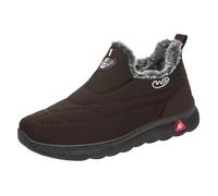 Bottines à Talon Bottes Caoutchouc Femme FourréEs Winter Cotton Shoes Men and Women with The Same Paragraph Cotton Boots Padded and Thickened High Top Bottine Noire Femme Bottines Femme (Coffee, 40)