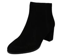 Bottines À Talon Clarks Freva55 Zip En Cuir Noir Daim Noir