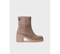 Bottines à talon large pour femme et daim | PIANI-SY 38