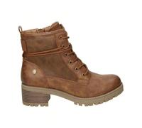 Bottines à talons hauts REFRESH pour femme - Bottines d'hiver camel - Bottines à lacets et fermeture éclair - Décontractées - Talon moyen confortable - Polyvalentes - Modèle 170145 - ✅ Livraison 24/72