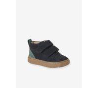 Bottines bébé garçon cuir à scratchs marine 20
