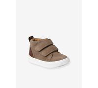 Bottines bébé garçon cuir à scratchs taupe 20