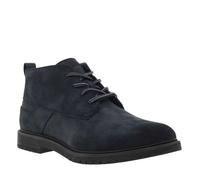 Bottines bleu marine avec semelle à talon plat et doublure effet lainage 42