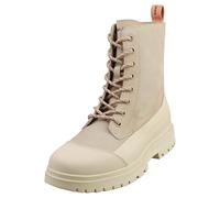 Bottines Calvin Klein YW01066ACF - Cuir et Synthétique, Blanc Crème - 37 EU