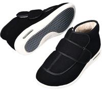 Bottines Chaudes Doublure Polaire for Homme et Femme | Fermeture Scratch Modulable, Pointe Ample, Chaussures Décontractées à Enfiler for Automne et Hiver