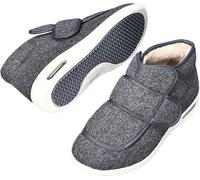 Bottines Chaudes Doublure Polaire for Homme et Femme | Fermeture Scratch Modulable, Pointe Ample, Chaussures Décontractées à Enfiler for Automne et Hiver