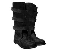 Bottines Chelsea 2026 pour homme - Chaussures décontractées hautes pour toutes les saisons avec design string et talon mi-bas - Parfait pour assortir un jean, Noir , 39 2/3 EU