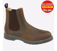 Grafters Bottes Chelsea Weston Hommes Cuir Classique à enfiler Marron