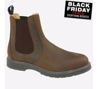 Grafters Weston Hommes Classique Cuir Mode à Enfiler Chelsea Bottes Marron