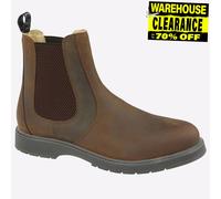 Grafters Bottes Chelsea Weston Hommes Cuir Classique à enfiler Marron