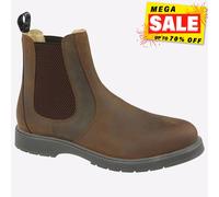 Grafters Weston Hommes Classique Cuir Mode à Enfiler Chelsea Bottes Marron