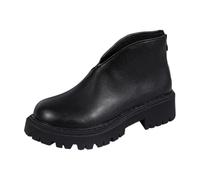Bottines Chelsea élégantes pour femme avec talon élégant En daim avec fermeture éclair Bottes de travail basses Couleur unie Bottes de loisirs Western Médiévale Imperméable Antidérapant