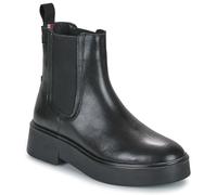 Bottines et boots Tommy Hilfiger MINIMAL LEATHER CHELSEA LOGOTAPE pour Femme 41 Noir