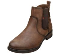 Bottines Chelsea Femme Mustang Cognac à Zip Latéral Talon Plat - 39 EU