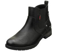 Bottines Chelsea Femme Mustang Noir Zip Latéral Talon Bas - 39 EU