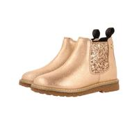 Bottines Chelsea fille Gioseppo Agar - Or rose pailleté - Semelle compensée - Confortable et écologique 34