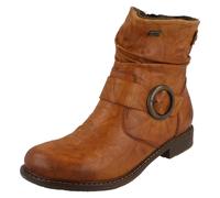 Bottines Chelsea Rieker 74857 Cuir Marron RiekerTex Large Extra Fermeture Éclair