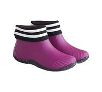 Bottines compensées foncées - Chaussures de pluie - En coton - Amovible - Extérieur plat antidérapant - Multifonctionnel - Chaussures de pluie dans les tubes d'eau, violet, 37.5 EU