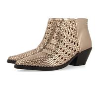 BOTTINES COWBOY TRESSÉES TALON CUIR CRAWFORD
