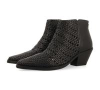 BOTTINES COWBOY TRESSÉES TALON CUIR LIVONIA