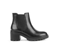Bottines cuir et nylon Ã©lastique femme Geox Damiana Noir 37