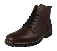 Rieker R-Tex 33143 Bottines de combat pour homme avec fermeture éclair et lacets Doublure polaire, marron, 43 EU