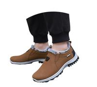Bottines D’Hiver Isolantes Pour Homme, Intérieur Polaire Doux Et Semelle Confortable, Conception Résistante Aux Basses Températures, Soulier Hivernal adapté aux marches extérieures et au quotidien