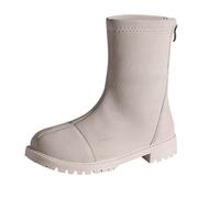 Bottines Daim Femme élégantes Bottes de Travail Basses Confortable Western Bottes et Bottines mi Mollet Chaud Hipster Club Fête Chaussons AntidéRapante Chaussures de Loisirs D'hiver en Plein Air