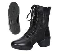 Bottines de Danse pour Femme à Empeigne Mesh, Style Marin, Semelle Souple, Montant Haut, Quatre Saisons, Nouvelles, idéales pour Spectacles de Jazz en Groupe ou Pratique individuelle BK2#2, 39