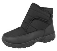 Bottines de neige doublées en polaire Thermo-Tex pour homme, Noir , 42 1/3 EU
