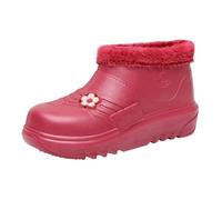 Bottines De Neige Femme Bottes Imperméables avec Doublure en Peluche Chaude Semelle Antidérapante Chaussures d'Hiver Légères Et Confortables pour Jardinage, Travail en Cuisine 41