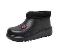Bottines De Neige Femme Bottes Imperméables avec Doublure en Peluche Chaude Semelle Antidérapante Chaussures d'Hiver Légères Et Confortables pour Jardinage, Travail en Cuisine 38