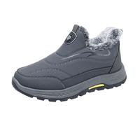 Bottines De Neige Homme Doublure En Polaire Chaud Bottes Courtes Slip-on Semelle Antidérapante Coton Chaussures de Sport D'extérieur Hiver Confortables Légères 43