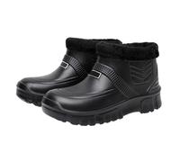 Bottines De Neige Pour Homme d'Hiver Doublées En Polaire Chaude Bottes De Pluie Chaussures De Neige Imperméables Antidérapantes Chaussures De Travail Légères Et Confortables 40