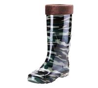 Bottines de pluie confortables pour jardin/travail Chaussures de jardin Wellington Boots Pluie Flexible et Antidérapante Marron Gris Rouge Rose Blanc, JN, 44 EU