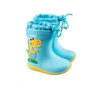 Bottines de Pluie Enfant Garçon Fille Gummistiefel Botte de Pluie Bottes avec Semelle Antidérapante Bottes mi-hautes Respirantes Légères Chaussures pour Tous Les Jours Parfaite (05 Blue, 24 Toddler )