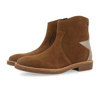 Bottines de type santiags en cuir suédé de couleur taupe avec détail d'étoile fille et garçon nastola
